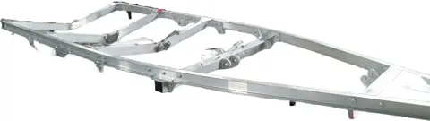 Boat trailers: The aluminium frame before assembly